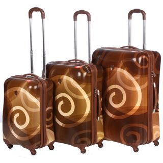 Heys USA Retro 3 Piece Hardside Spinner Luggage Set