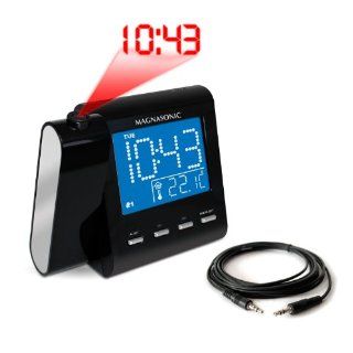 Magnasonic AM/FM Projection Clock Radio with Dual Alarm