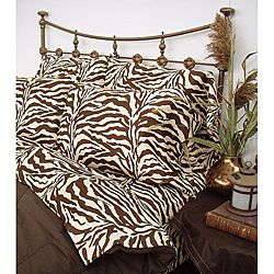 Wild Life Brown Zebra 3 piece Twin size Comforter Set Today $77.99
