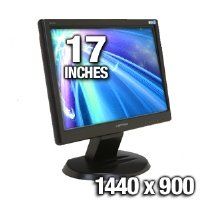 HannsG HW 173DBB   17 Widescreen LCD Monitor   5001, 8ms