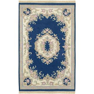 Hand knotted AUB New Zealand Wool Rug (83 x 116)