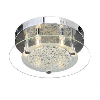 Contemporary Glass 6 light Flushmount Ceiling Chandelier Today $99.99