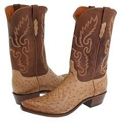 Lucchese N1061 5/4 Tan Burnished Ostrich Boots