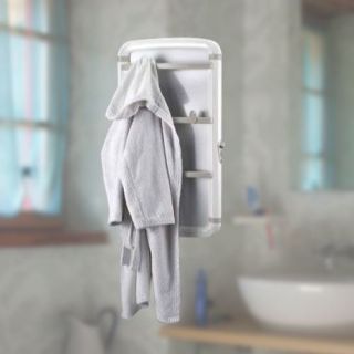 Sèche serviettes 450 w blanc panneau pivotant   3 barres porte