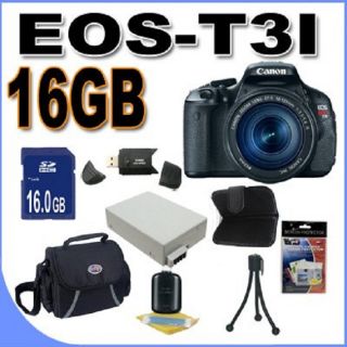 Canon EOS T3i 18MP Digital SLR Camera with 18 135mm Lens/ 16GB Bundle