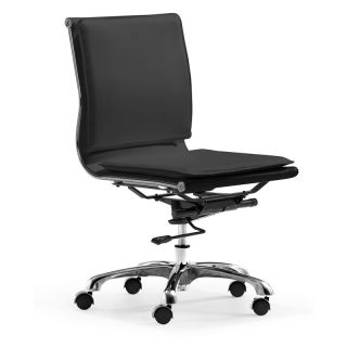 Lider Plus Armless Black Office Chair
