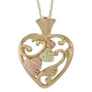 Black Hills Gold Heart Pendant from Coleman Jewelry
