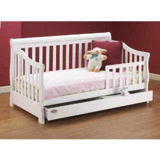 Orbelle 3141w Toddler Bed w/ Storage Drawer, White Baby