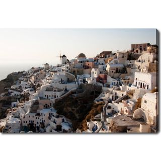 Santorini Sunset Gallery wrapped Canvas Art Today $84.99