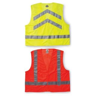 Ergodyne 21239 Mesh Chevron Vest, Orange, 4XL