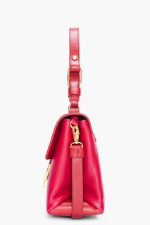 Lanvin Burgundy Soft Leather Shoulder Bag for women