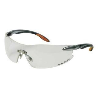 Harley Davidson Safety Eyewear HD803 Safety Glasses, Clear, Scratch Resistant
