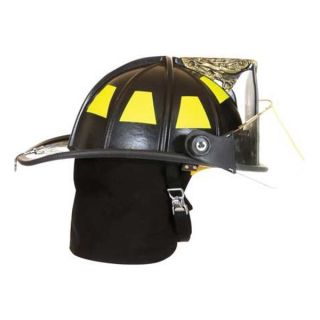 Fire Dex 1910H254 Fire Helmet, Black, Traditional