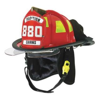 Cairns C TRD 5252A3220 Fire Helmet, Red, Traditional