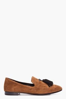 Giuseppe Zanotti Brown Tassled Kevin 10 Loafers for men