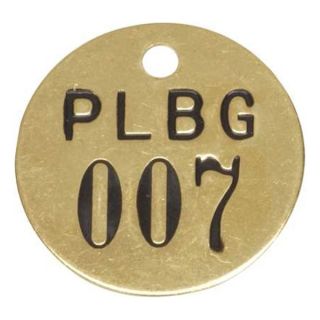 Approved Vendor 2YB30 Nbr Tag, 1 1/2 x 1 1/2 In, 1 25, PK25