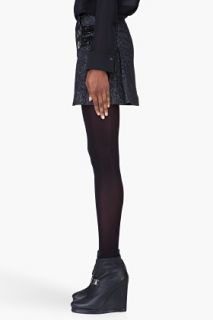 Edun Black Wool Double Face Kilt Skirt for women