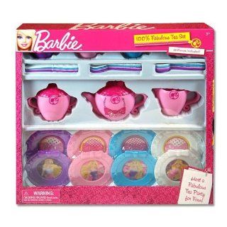 Barbie 29 Piece Toy Tea Set Service for 4 Toys & Games