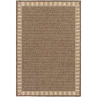 Recife Wicker Stitch Cocoa/ Natural Runner Rug (23 x 119) Today $55
