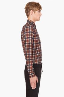 Givenchy Brown Checkered Shirt for men