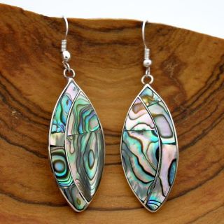 Alpaca Silver Oval Mother of Pearl Earrings (Mexico) Today $22.99 4.8