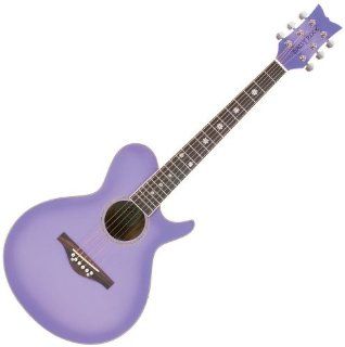 Daisy Rock WildWood Acoustic Short Scale Guitar, Purple