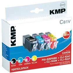 Pack de 3 cartouches dencre compatibles KMP équivalent Canon PGI 525