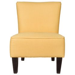 angeloHOME Davis Golden Yellow Armless Chair