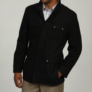 Calvin Klein Mens Stand Collar Wool Blend Jacket FINAL SALE