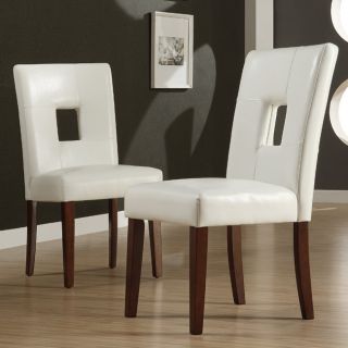 ETHAN HOME Alsace White Faux Leather Side Chairs (Set of 2) Today $