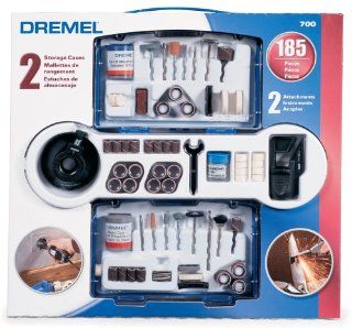 Dremel 700 01 185 Piece Rotary Tool Accessory Kit  