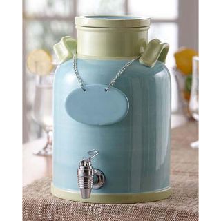 American Atelier Blue/ Ivory 240 ounce Ceramic Beverage Dispenser
