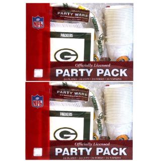 Green Bay Packers 24 piece Party Pack (Set of 2)