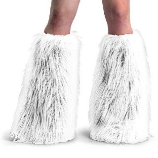 white furry boots Shoes