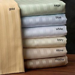Egyptian Cotton Stripe 600 Thread Count 3 piece Duvet Cover Set