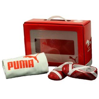 Puma Crib Pack Red Shoes White T Shirt Infant Girls Size 2