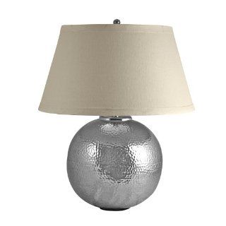 Lamp Works 850 Hand Hammered Aluminum Orb Lamp Home