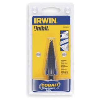 Irwin Unibit 10233cb Cobalt Step Drill Bit, 1/4 3/4 In X 1/16