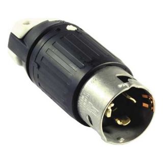 Hubbell Wiring Device Kellems CS8155C Twist Lock Plug, 3 Pole, 4 Wire, 50A