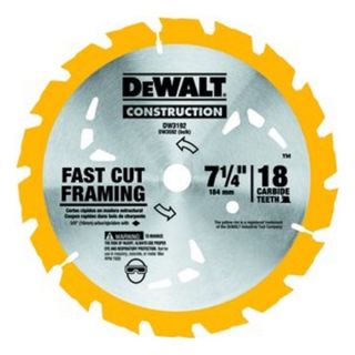 Dewalt 0236375 D3191 7 1/4 18T Nail Cutting Construction Saw Blade