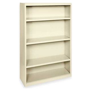 Atlantic Metal BA30361852 07 Bookcase, Steel, 4 Shelf, Putty