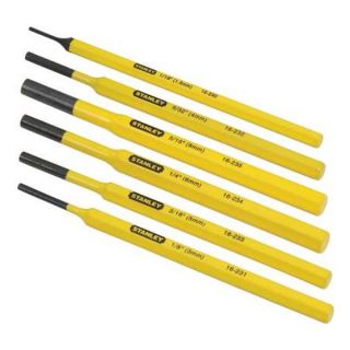 Stanley 16 227 Center Punch, 1/4 x 4 In, Yellow