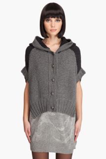 Juicy Couture Hooded Colorblock Poncho for women