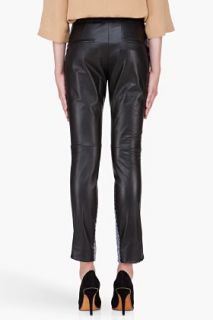 Rag & Bone Black Leather Kutch Jodhpur Trousers for women
