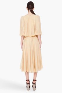 Chloe Vanilla Pleated Gown for women