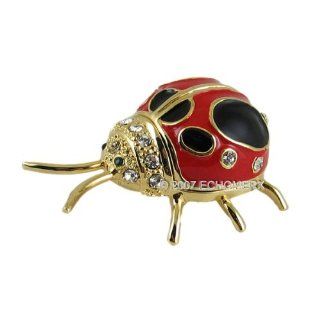 Ladybug Trinket Box with Swarovski Crystals Home