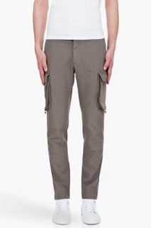 Maison Martin Margiela Khaki Grey Zip Pocket Cargos for men