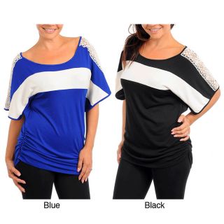 Stanzino Womens Short Sleeve Top with Shoulder Detail Today $19.99