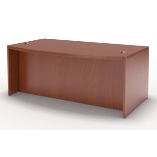 Mayline Aberdeen 66 inch Cherry Bow Front Desk Shell Today $439.99 3