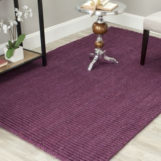 Hand woven Weaves Purple Fine Sisal Rug (8 Square) Today $229.99